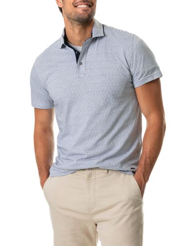 Rodd & Gunn Big River Stripe Polo Shirt - Blue