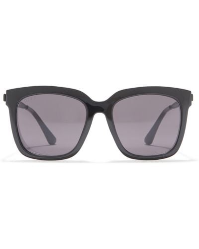 DIFF Hailey 54mm Square Sunglasses - Gray