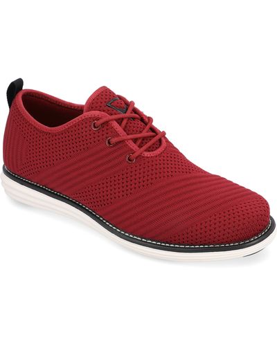 Vance Co. Novak Knit Derby Sneaker - Red