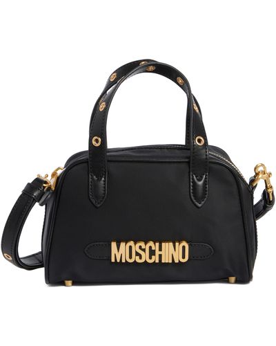 Moschino Nylon Convertible Top-handle Bag - Black
