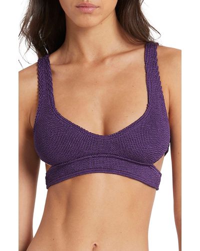 Bondeye Nino Cutout Bikini Top - Purple