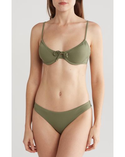 Nicole Miller Balconette Two-piece Swimsuit - Green