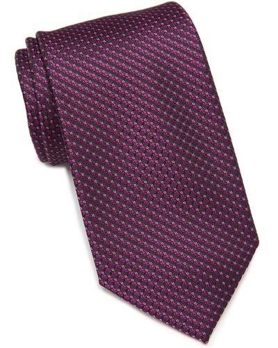 Perry Ellis Betan Textured Tie - Purple