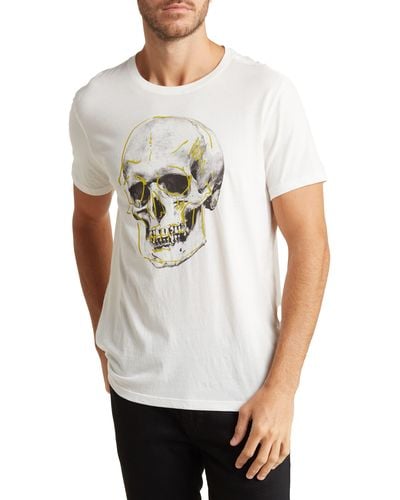 John Varvatos Skull Cotton Graphic T-shirt - White