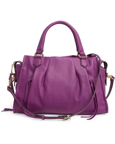 Aimee Kestenberg Vibe Check Pleated Satchel Bag - Purple