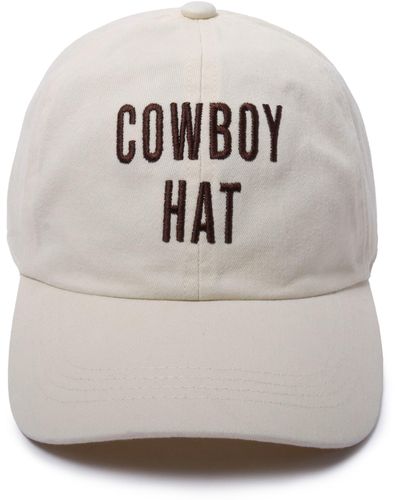 David & Young Embroidered Cowboy Hat Baseball Cap - Gray