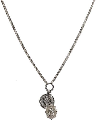 Ettika Double Coin Necklace - Metallic