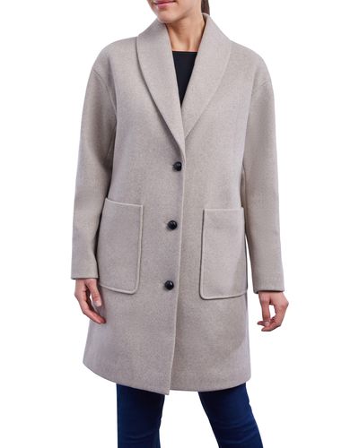 Lucky Brand Shawl Collar Coat In Oatmeal At Nordstrom Rack - Gray