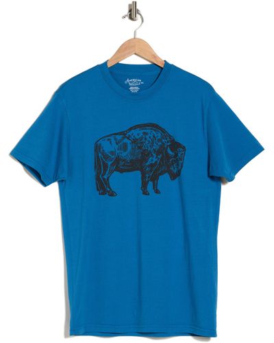 American Needle Buffalo Cotton Graphic T-shirt - Blue