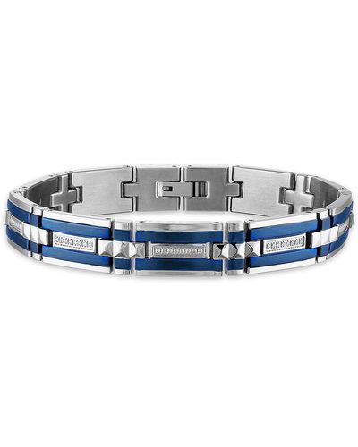 Esquire Diamond Two-tone Bracelet - Blue
