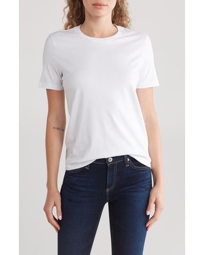 AG Jeans Crewneck Cotton T-shirt - White