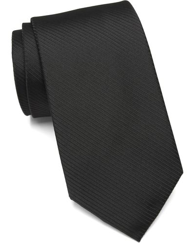 Calvin Klein King Cord Solid Tie - Black