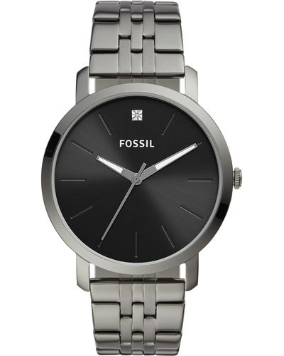 Fossil Lux Luther Stainless Steel Watch - Gray