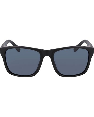 Cole Haan 55mm Polarized Square Sunglasses - Blue
