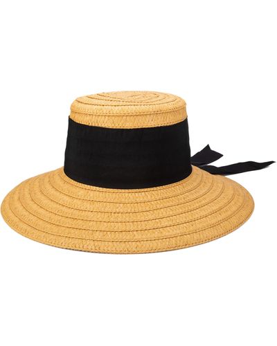 San Diego Hat Ribbon Wide Brim Hat - Brown