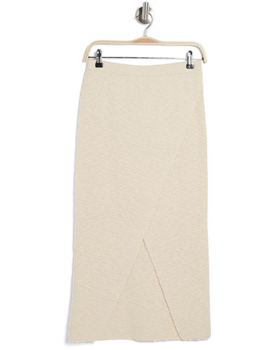 Lulus Upscale Aura Cotton Knit Skirt - Natural