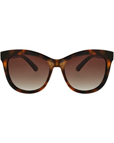 Hurley 54mm Butterfly Polarized Sunglasses - Brown