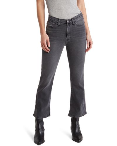 Hudson Jeans Blair High Waist Crop Bootcut Jeans - Black
