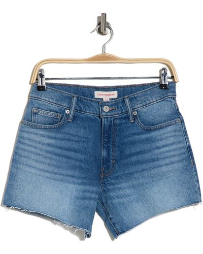Lucky Brand '90s Cutoff Denim Shorts - Blue