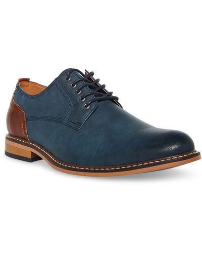 Madden Allin Faux Leather Derby - Blue