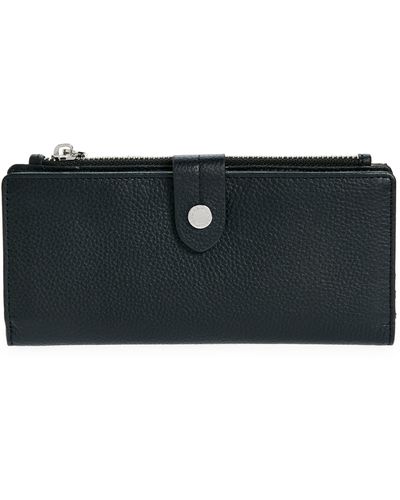 Aimee Kestenberg Viliant Slim Leather Wallet - Black
