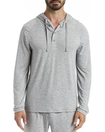 Rainforest Brushed Jersey Hoodie - Gray