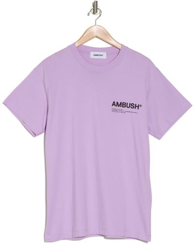 Ambush Workshop Jersey Graphic T-shirt - Purple
