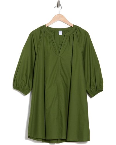 Melrose and Market Poplin Mini Dress - Green