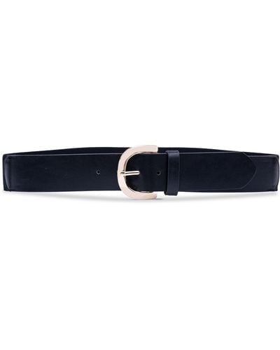 Linea Pelle Smooth Stretch Belt - Black
