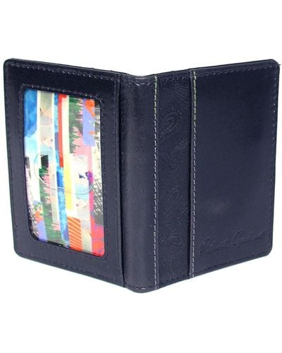 Robert Graham Kareen Leather Magnetic Card Case - Blue