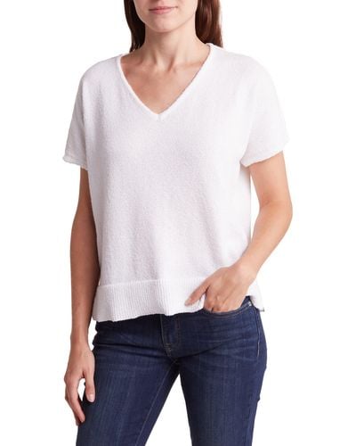 Bobeau Dolman Sleeve Sweater - White