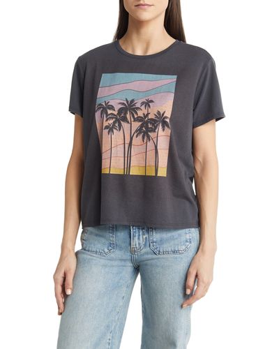 Marine Layer Cropped Graphic Tee - Multicolor