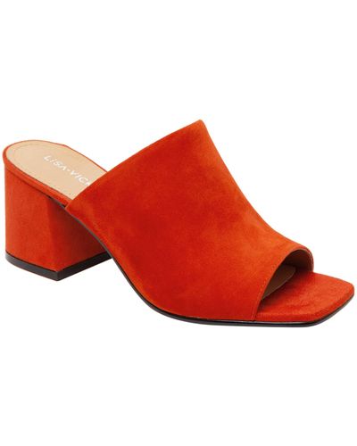 Lisa Vicky Ideal Open Toe Mule - Red
