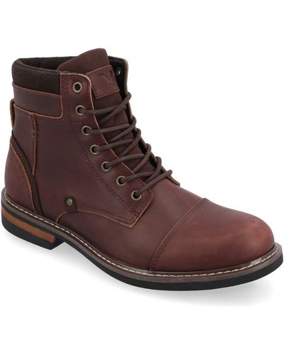 TERRITORY BOOTS Yukon Cap Toe Ankle Boot - Brown
