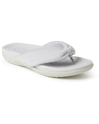 Dearfoams Low Foam Flip-flop Sandal - White