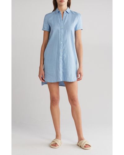 James Perse Linen Shirtdres - Blue