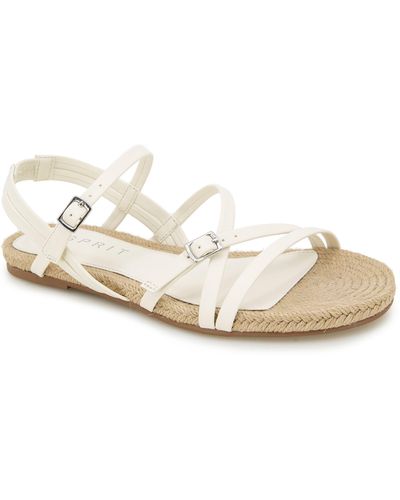 Esprit Evan Jute Wrapped Sandal - White