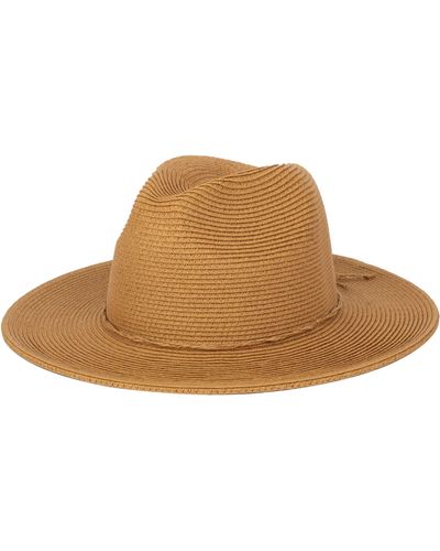 San Diego Hat Tie Band Water Resistant Fedora Hat - Brown