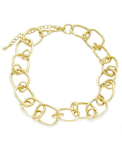 Panacea Oval Link Chain Bracelet - Metallic