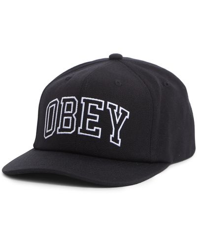 Obey Rush Classic Snapback Cap - Black