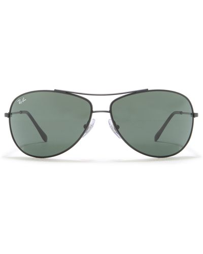 Ray-Ban Ray-ban 63mm Aviator Sunglasses - Green