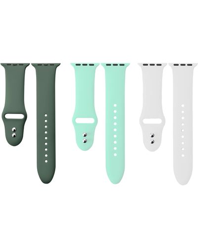 The Posh Tech Assorted 3-pack Silicone Apple Watch® Watchbands - Green
