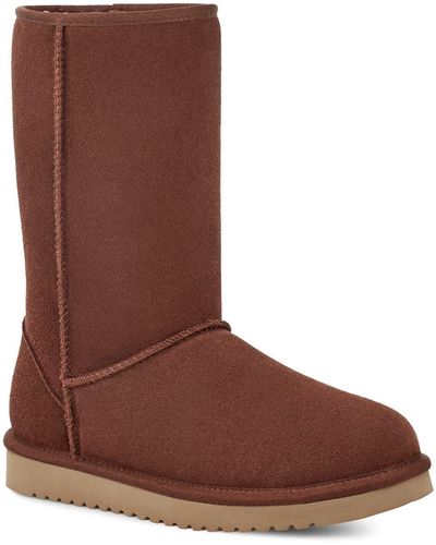 UGG Koolaburra By Ugg Classic Genuine Shearling & Faux Fur Lined Tall Boot - Brown