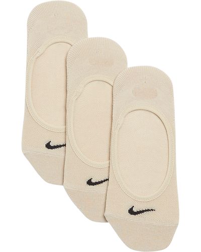 Nike 3-pack No-show Socks - Natural
