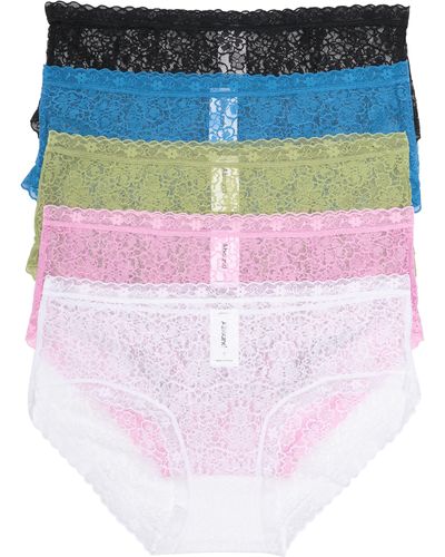 Abound Peyton Assorted 5-pack Lace Hipster Panties - Blue