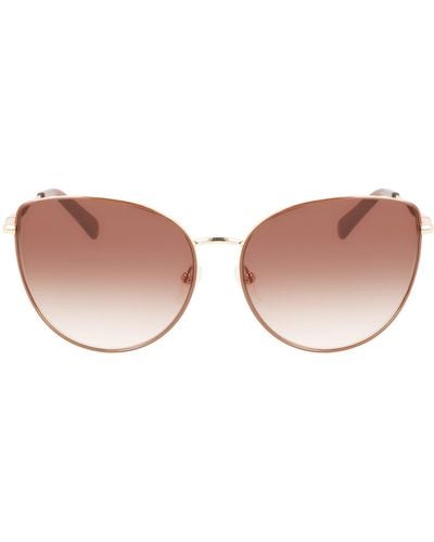 Longchamp Roseau 60mm Cat Eye Sunglasses - Pink