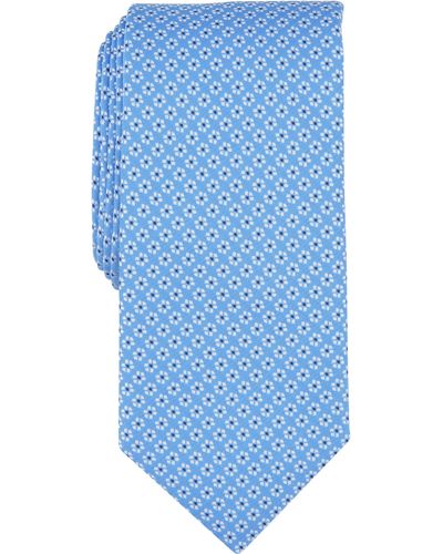 Nautica Halford Floral Print Tie - Blue