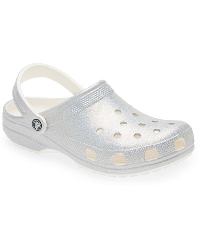 Crocs™ Classic Glitter Clog - White