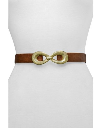 Raina Milan Leather Belt - Brown