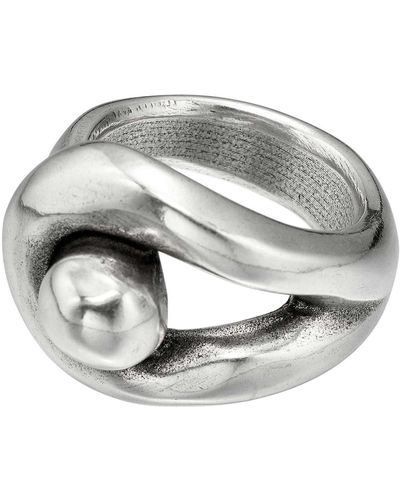 Uno De 50 Ojal Silver Plated Ring At Nordstrom Rack - Metallic